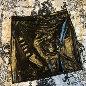 Shein Faux Leather Mini Skirt